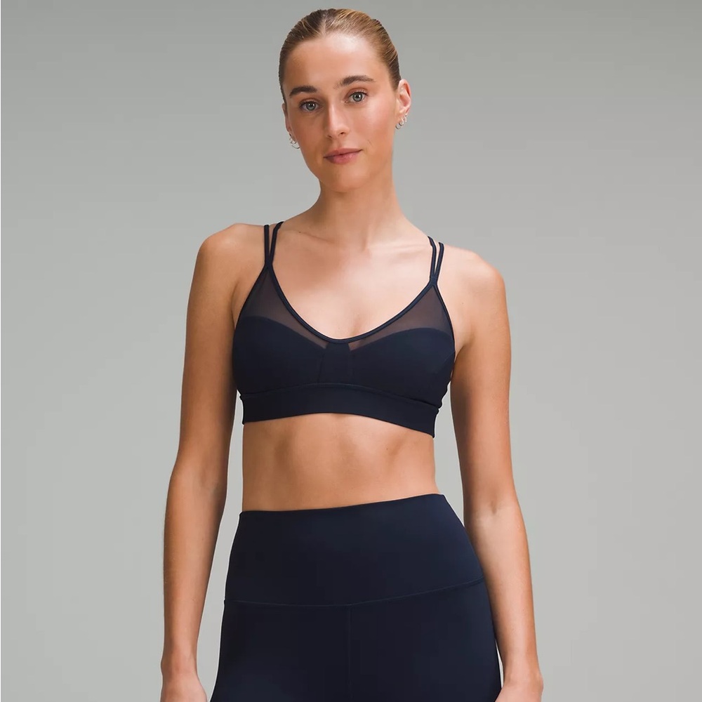 Lululemon Anew Bra Light Support True Navy Size 2 Sports Bra Padded